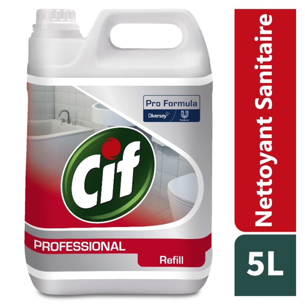 Cif Pro Formula nettoyant sanitaires 2 en 1 2x5L - Nettoyant Sanitaires 2 en 1